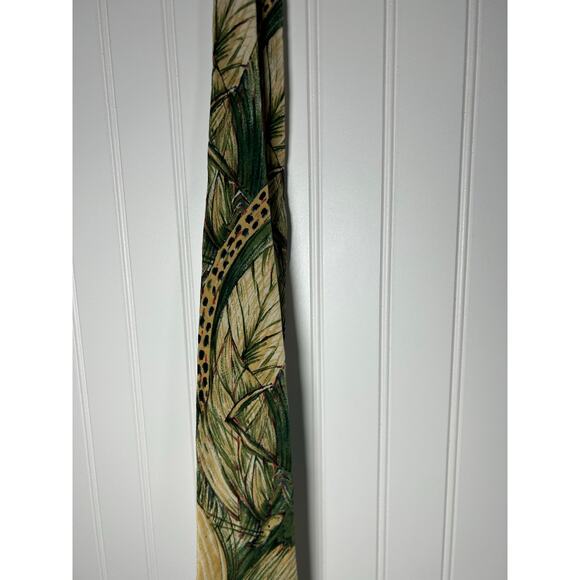 Vintage wwf world wildlife fund jaguar silk tie world wildlife fund - Picture 1 of 5